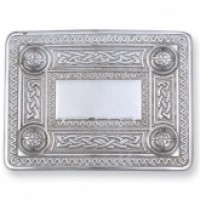 Celtic Belt Buckle Chrome Finish